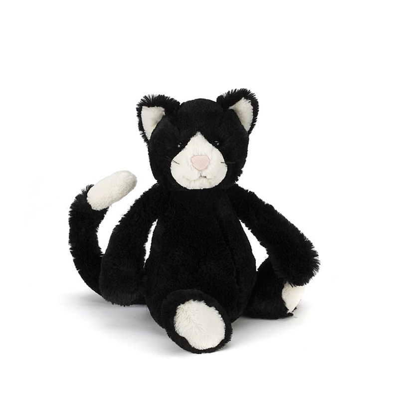 Jellycat Black & White Kitten 黑白猫中号