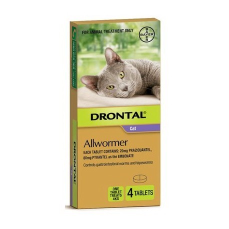 Drontal 内用猫驱虫药 4片(蛔虫、绦虫)
