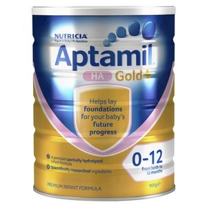 Aptamil 爱他美 HA 防蛋白过敏适度水解奶粉 900g(0-12 个月)