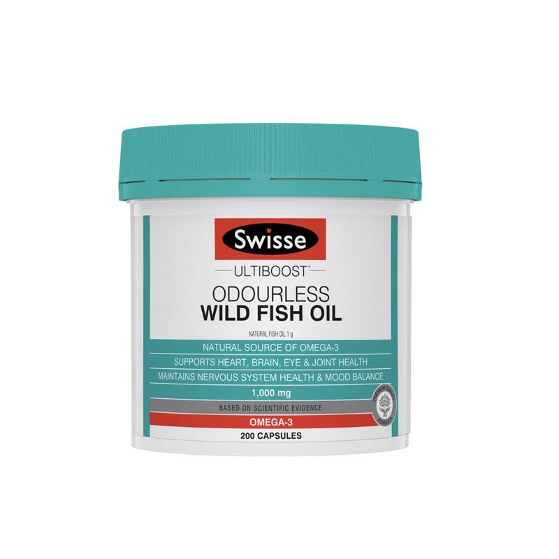 *缺货*【Swisse任意三件包邮】Swisse 深海鱼油胶囊1000mg 200粒