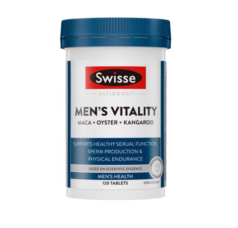 *缺货*【Swisse任意三件包邮】Swisse 玛咖牡蛎袋鼠精华男士活力片(男士雄风片)120片