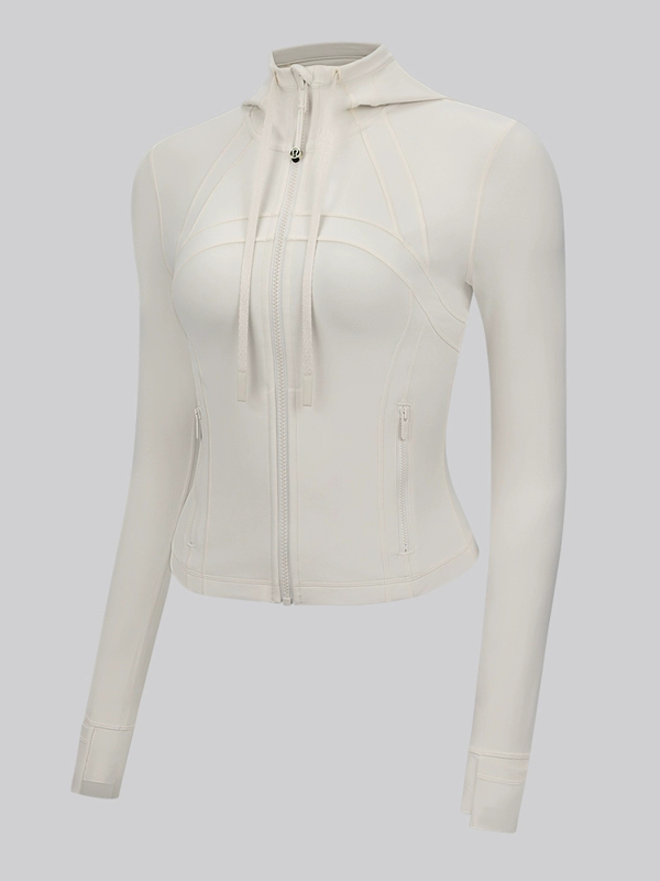 【澳洲年中折扣,下单联系客服】Lululemon 女士短款连帽夹克 *Nulu™ (LW3IYVS)