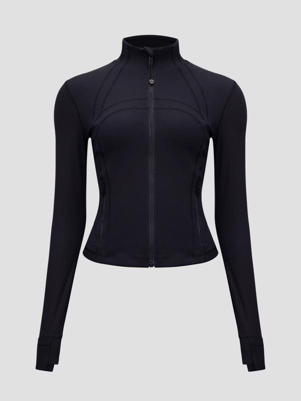 【澳洲年中折扣,下单联系客服】Lululemon 短款夹克*螺纹Nulu™(LW3HB6S)