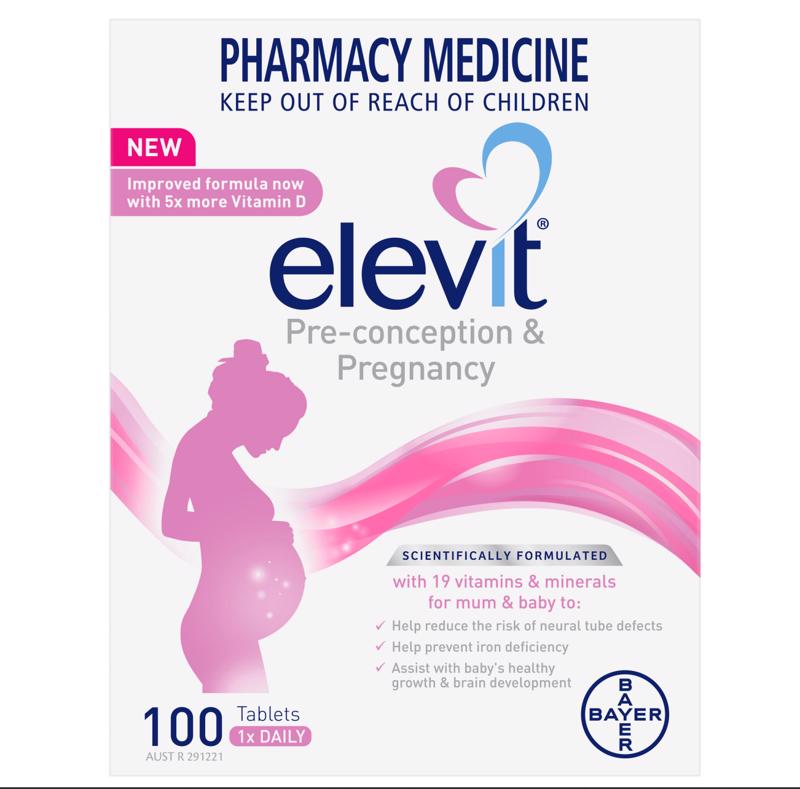Elevit 女士爱乐维孕妇维生素含叶酸 100粒