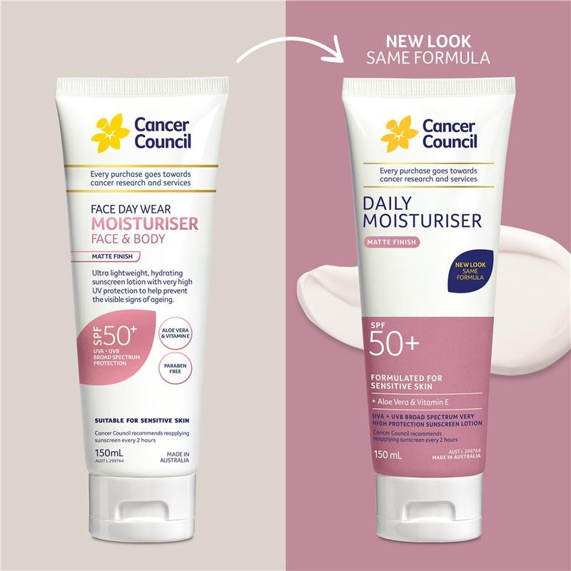 Cancer Council 面部及身体保湿防晒霜 SPF50+ 150ml