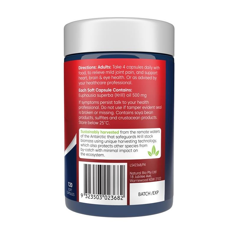 Bioglan 红磷虾油 500mg 120粒