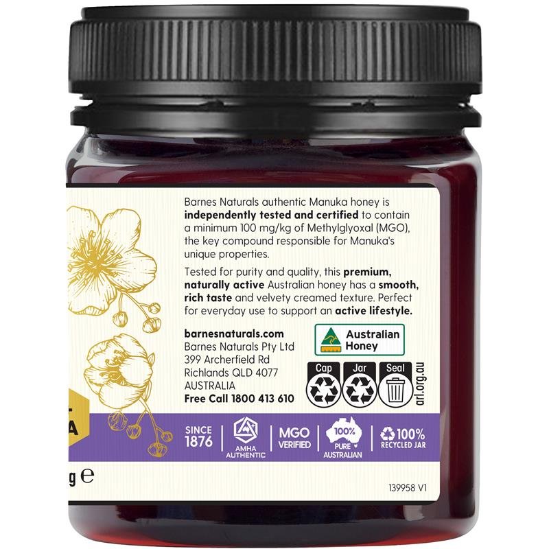Barnes Naturals 澳洲麦卢卡蜂蜜 MGO 100+ 1kg