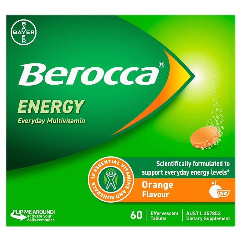 Berocca 活力橙味泡腾片 60片