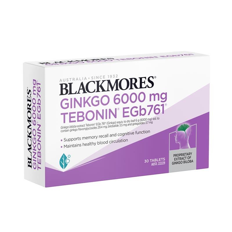 Blackmores澳佳宝 银杏 6000mg 30片