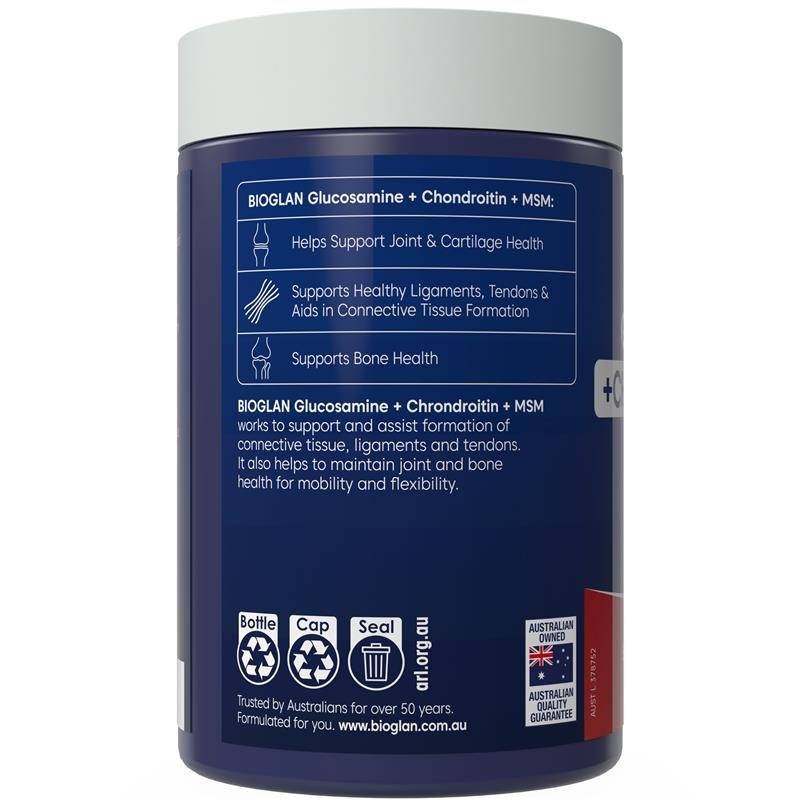 Bioglan 氨基葡萄糖+软骨素+MSM 180片