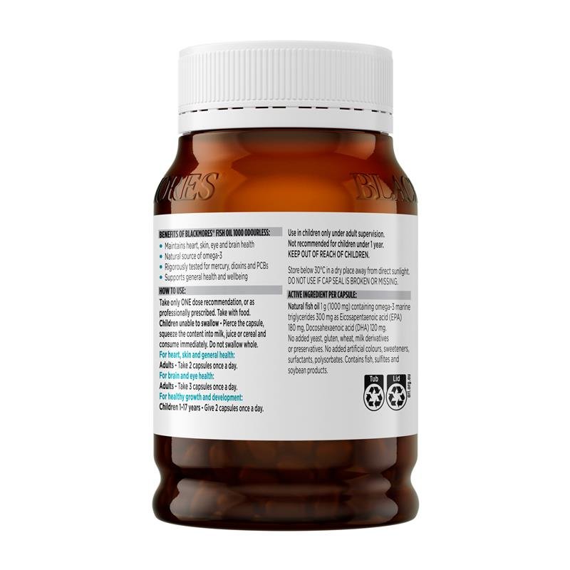 Blackmores 澳佳宝 无腥味深海鱼油 1000mg 200粒
