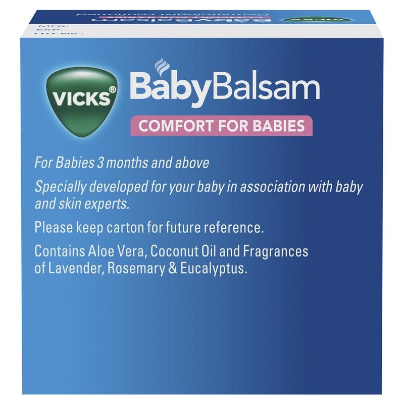 Vicks BabyBalsam 婴儿舒缓通鼻胸背膏 50g