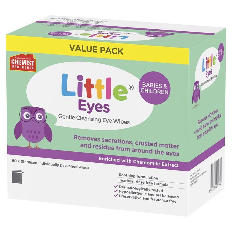 Little Eyes 婴儿眼部清洁湿巾 60片