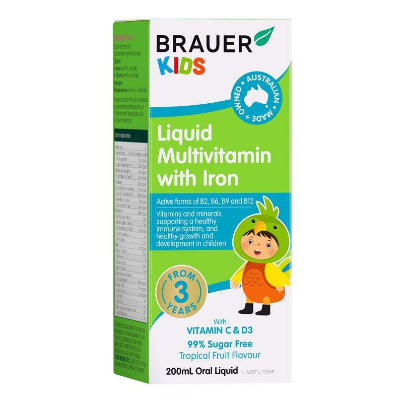 Brauer 儿童液体复合维生素含铁 200ml