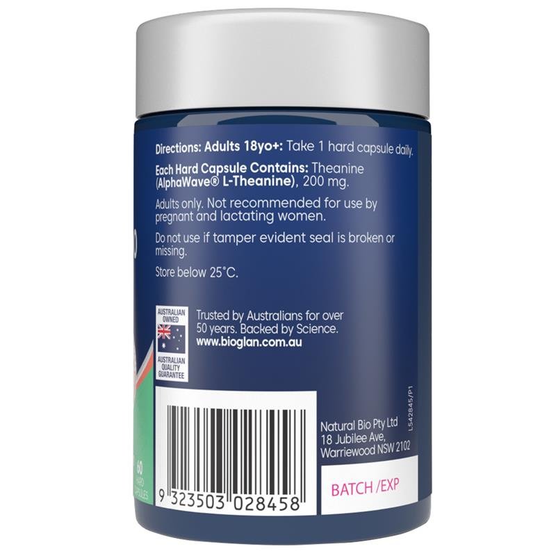 Bioglan L-茶氨酸 静心专注 60片