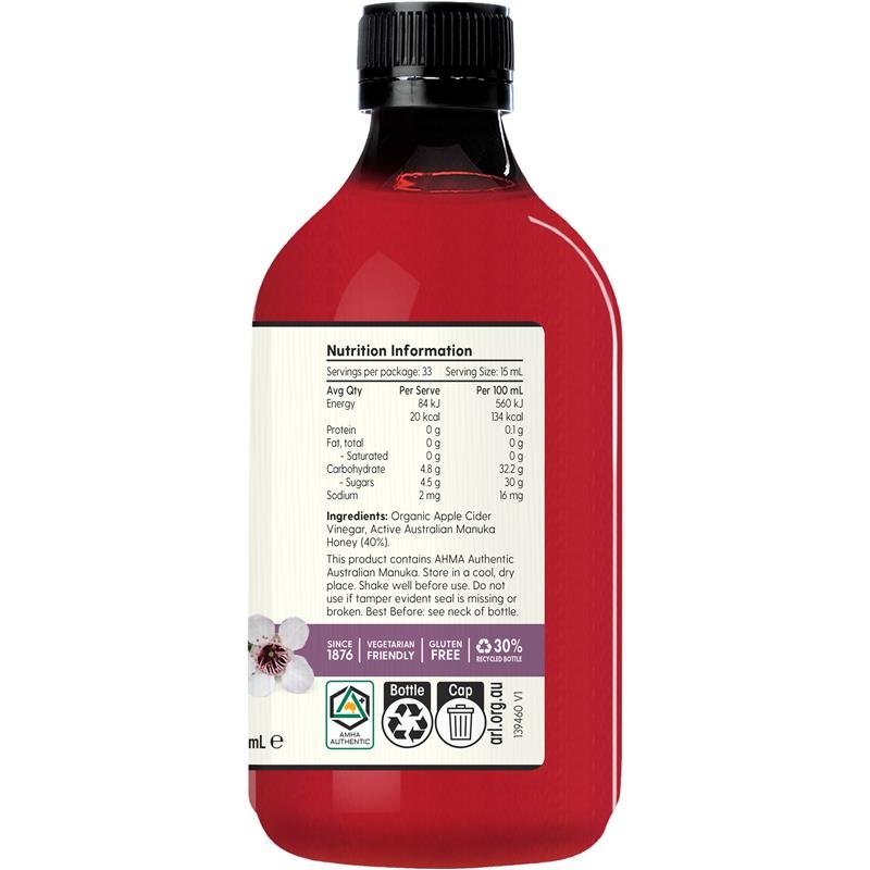 Barnes Naturals 苹果醋含麦卢卡5+ 500ml