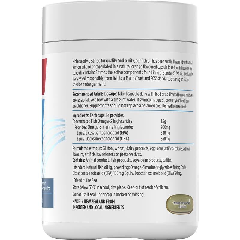Nutra-Life 三倍浓缩无腥味鱼油 Omega-3 150粒