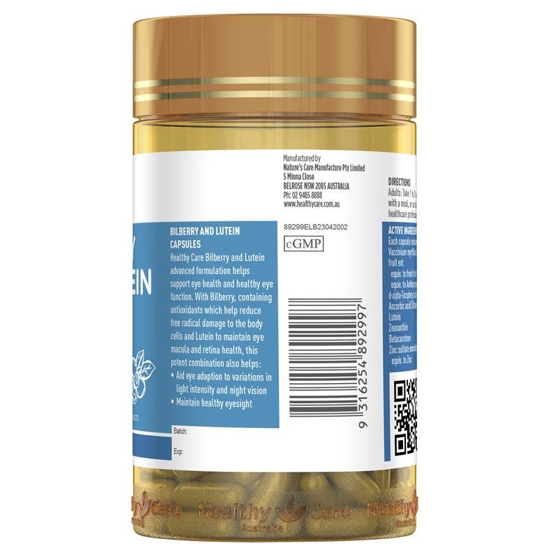 Healthy Care 山桑子+叶黄素 120粒