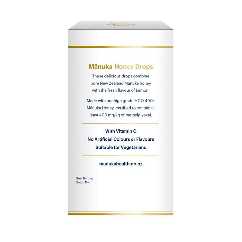 Manuka Health 蜜纽康 麦卢卡蜂蜜润喉糖 柠檬味 15粒 65g