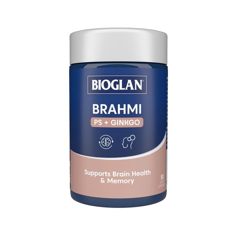 Bioglan 婆罗米+磷脂酰丝氨酸+银杏 专注配方 50粒