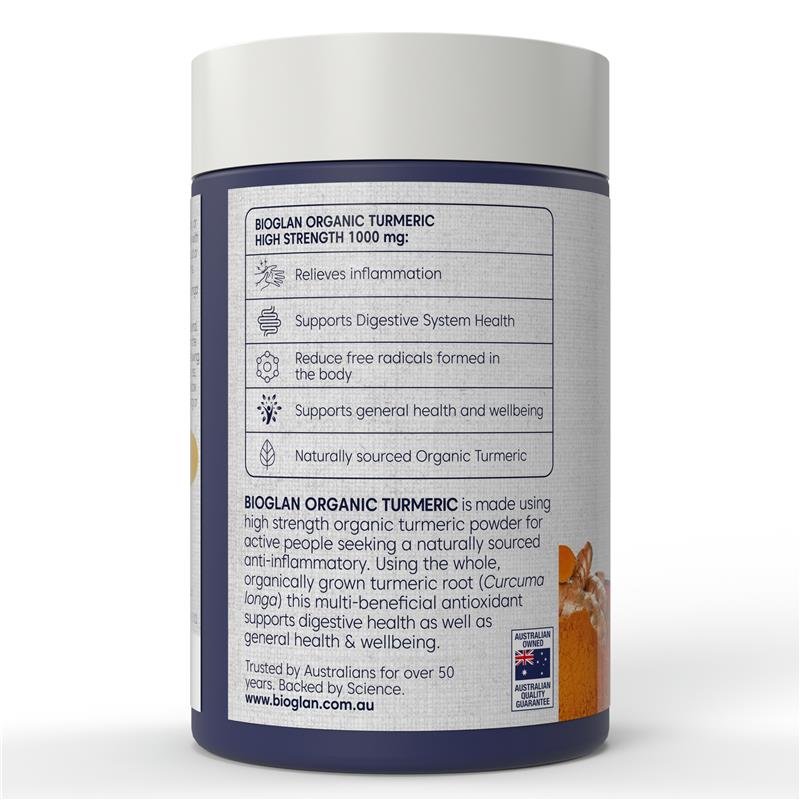 Bioglan 有机姜黄 1000mg 100片