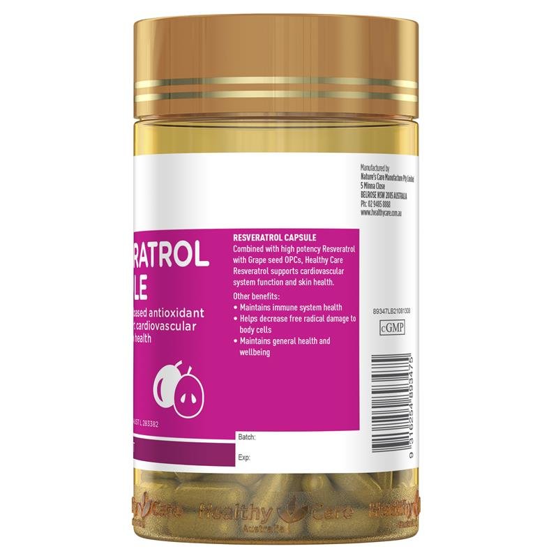Healthy Care 白藜芦醇 180粒