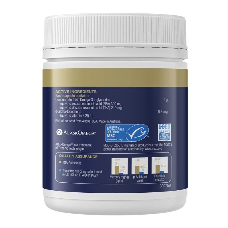 BioCeuticals UltraClean 高纯鱼油 EPA/DHA Plus 240粒