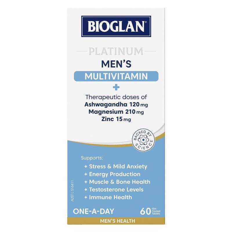 Bioglan 白金男士复合维生素 60片