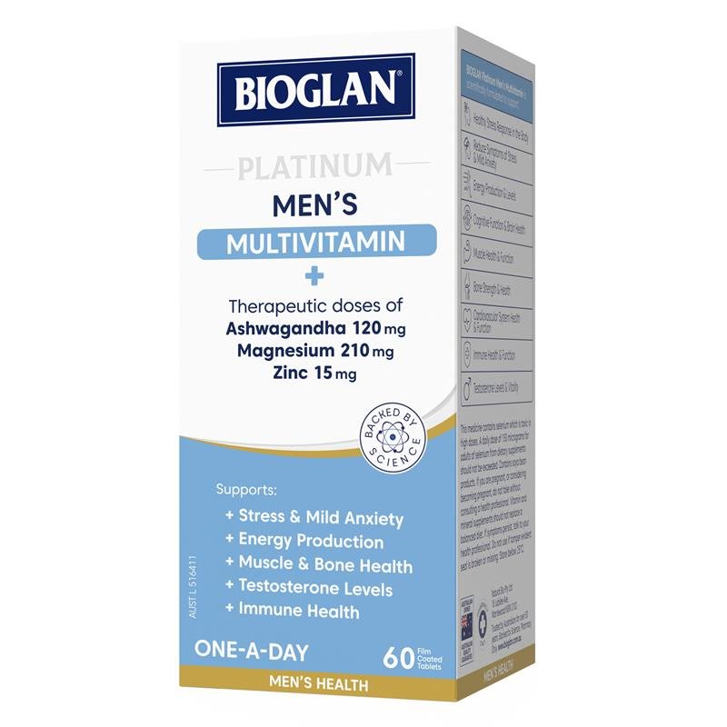 Bioglan 白金男士复合维生素 60片