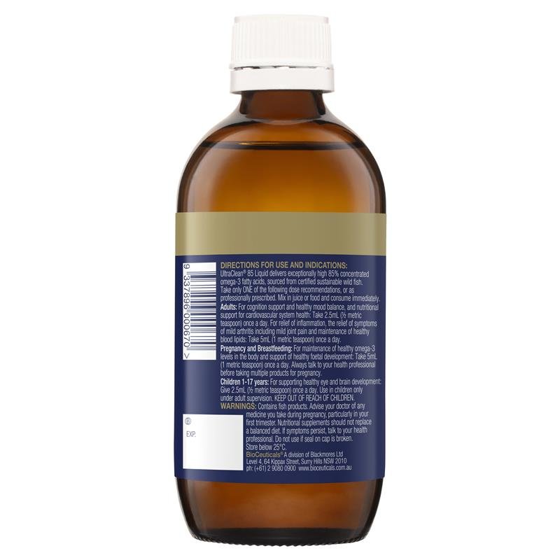 BioCeuticals UltraClean 85 鱼油液 200ml