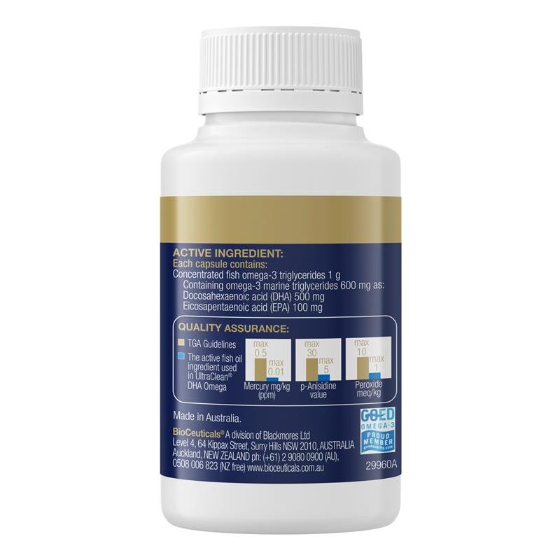 BioCeuticals UltraClean DHA鱼油 60粒