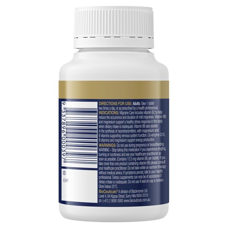BioCeuticals 偏头痛护理 60片