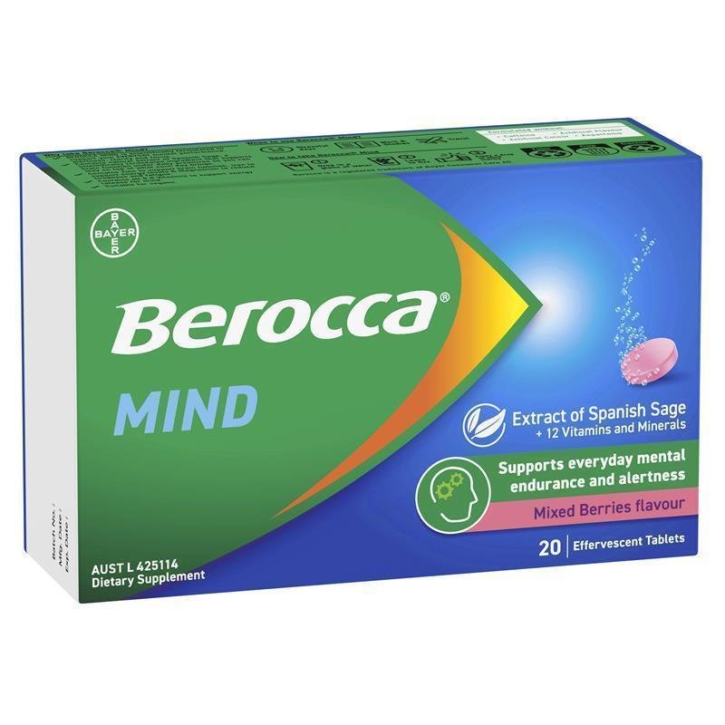 Berocca 脑活力 混合莓味 泡腾片 20片