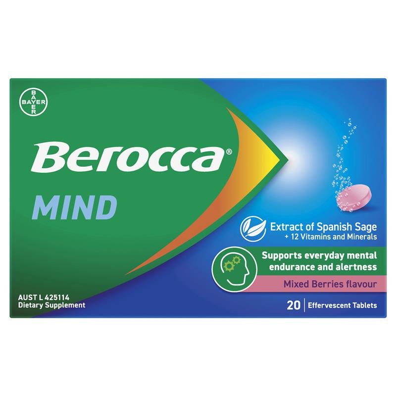 Berocca 脑活力 混合莓味 泡腾片 20片