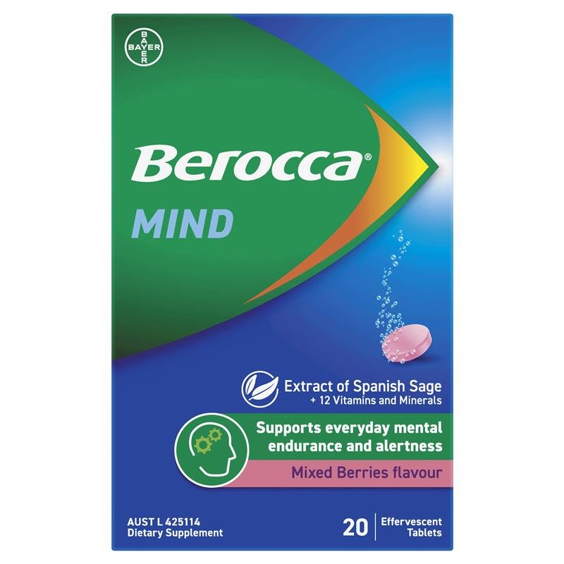 Berocca 脑活力 混合莓味 泡腾片 20片
