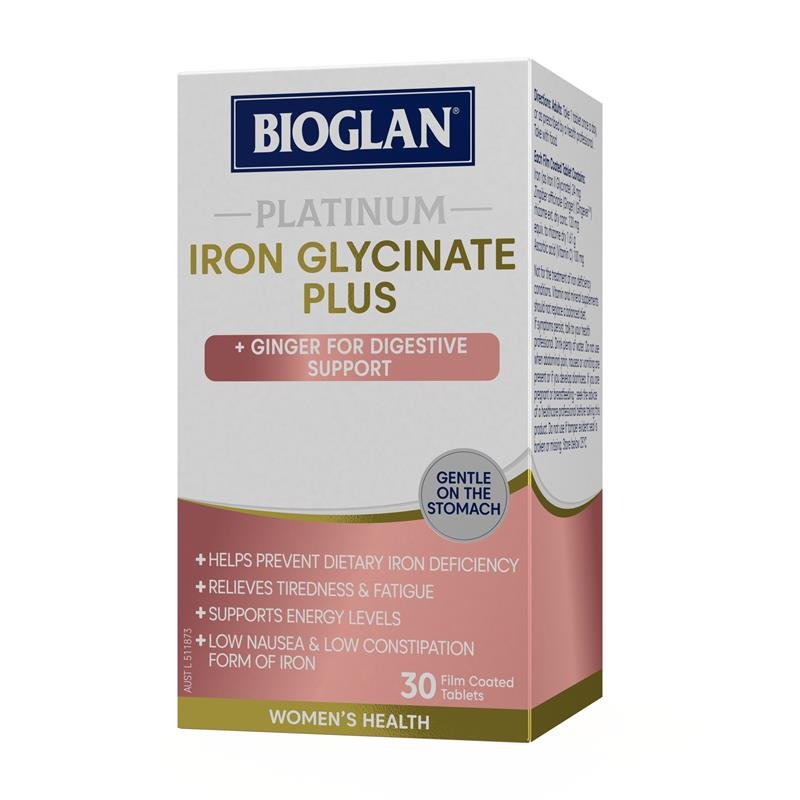 Bioglan 百澳莱 铂金甘氨酸铁 Plus 30片