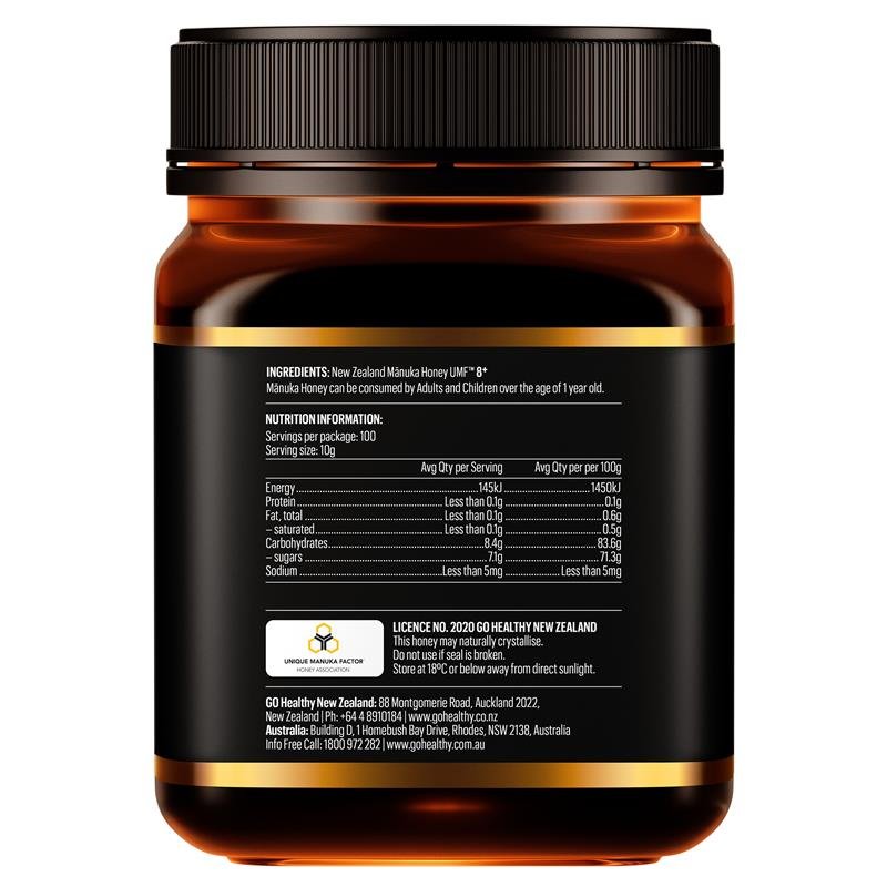 GO Healthy 麦卢卡蜂蜜 UMF 8+ (MGO 180+) 1kg