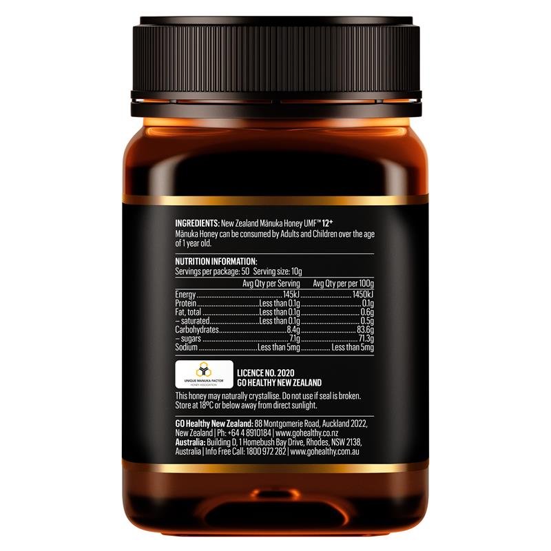 GO Healthy 麦卢卡蜂蜜 UMF 12+ (MGO 350+) 500g