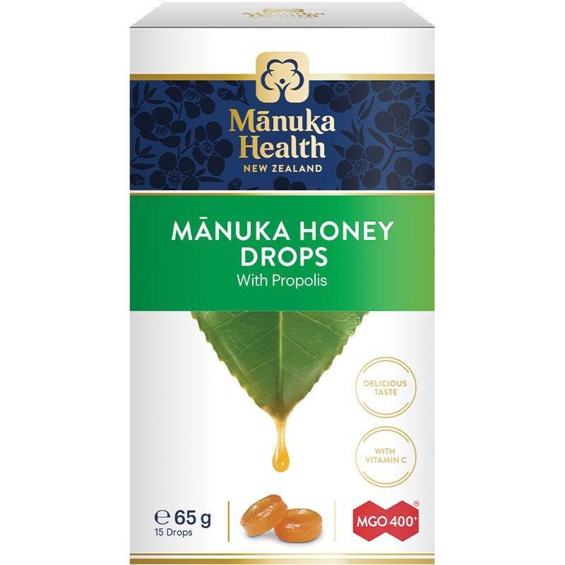Manuka Health 麦卢卡蜂蜜蜂胶润喉糖 15粒 65g