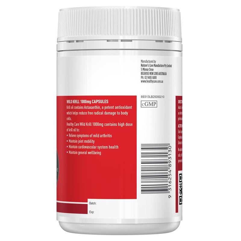 Healthy Care 野生磷虾油 1000mg 60粒