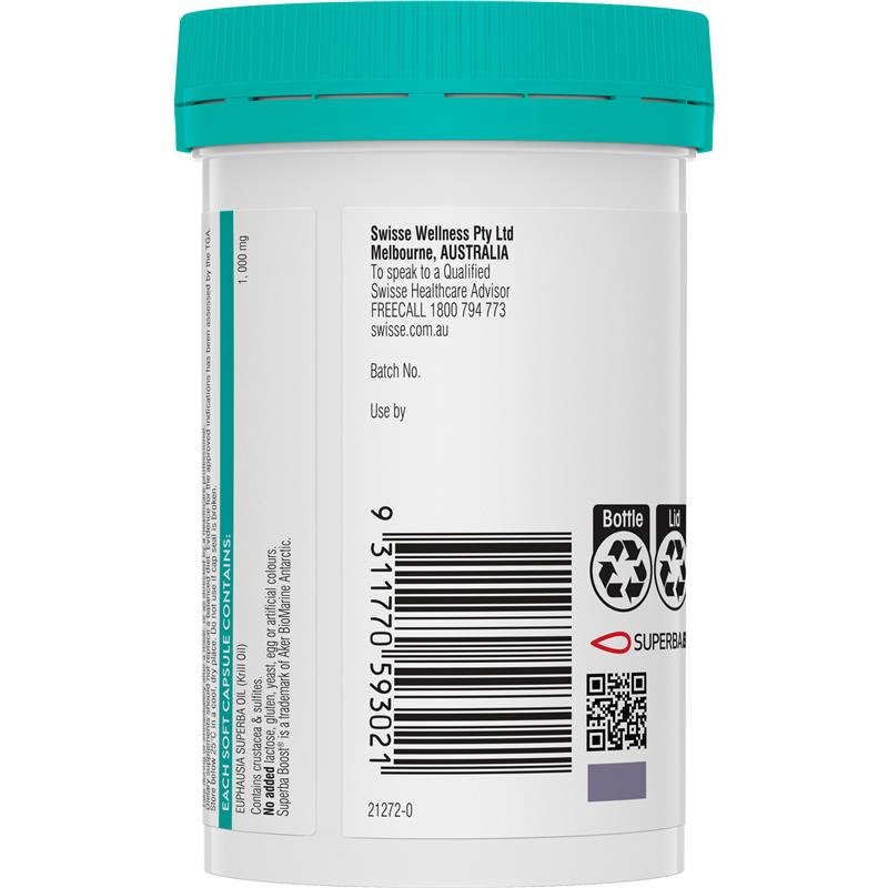 Swisse 斯维诗 高浓度磷虾油 60粒