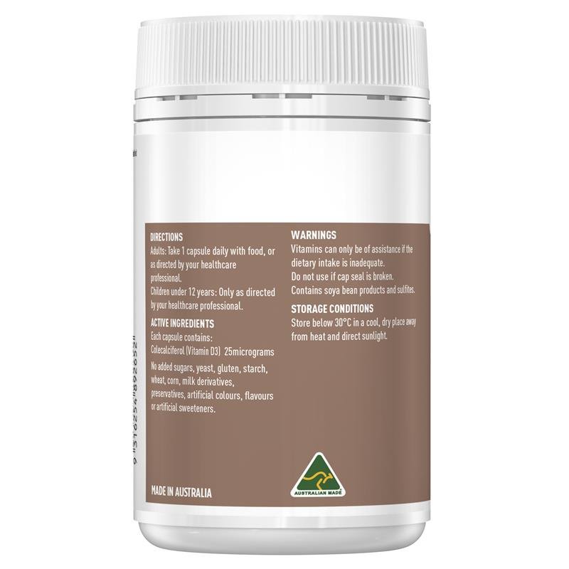 Healthy Care 维生素D3 1000IU 250粒软胶囊