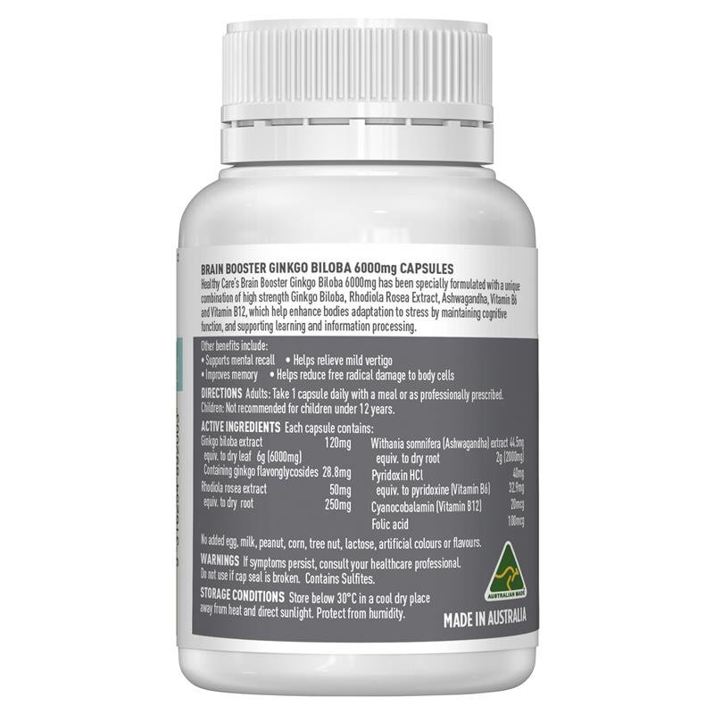 Healthy Care 健脑银杏叶 6000mg 60粒