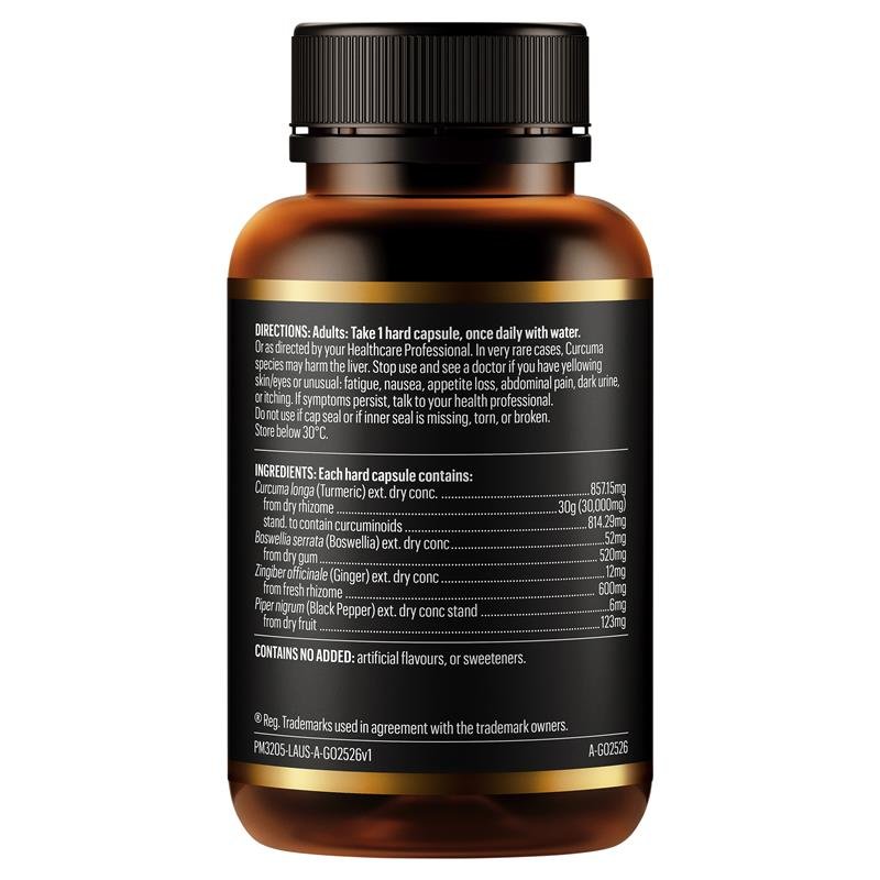 GO Healthy 姜黄 30000+ 每日一粒 硬胶囊 30粒