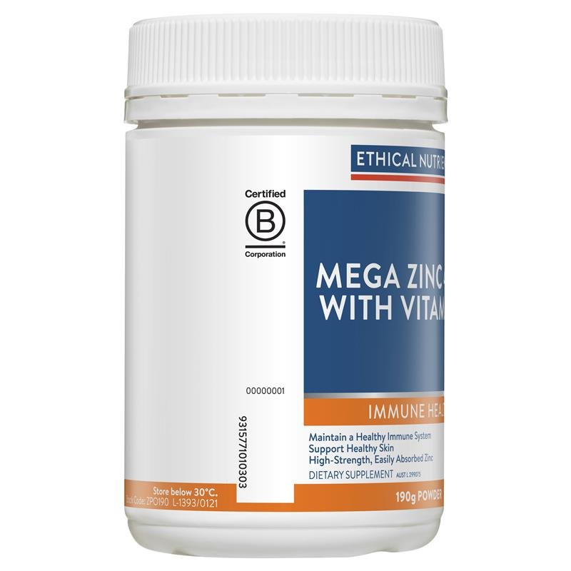 Ethical Nutrients 高浓缩锌粉 40mg+维C 橙味 190g