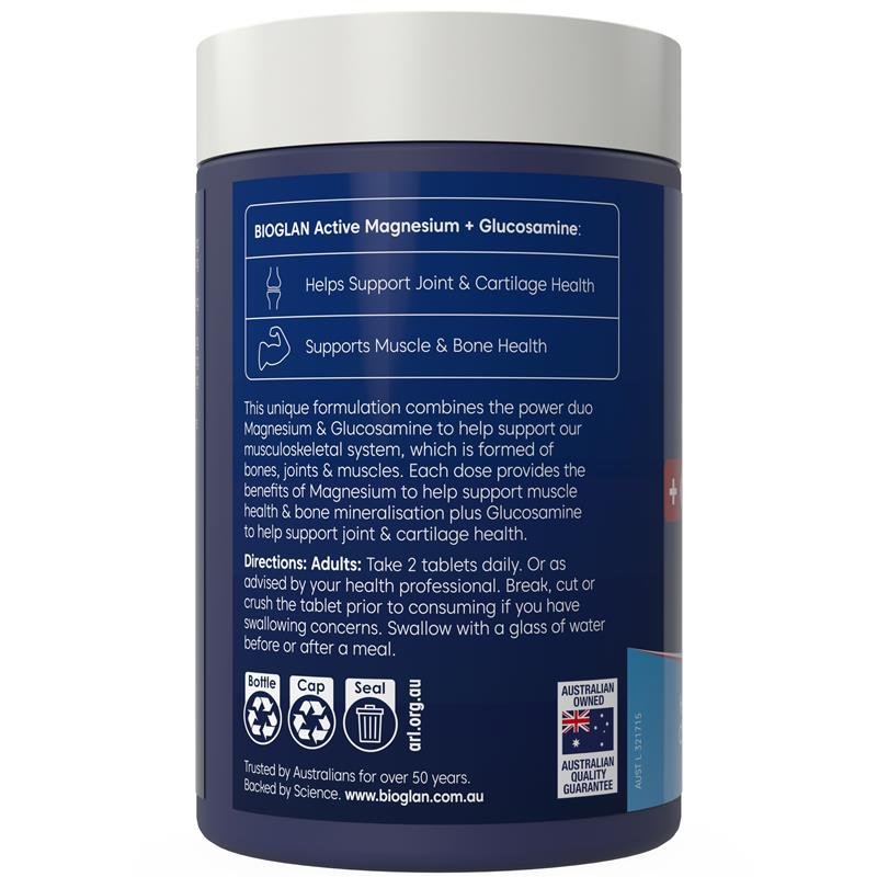 Bioglan 镁 + 氨基葡萄糖 180片