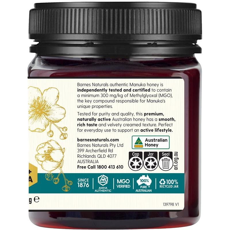 Barnes Naturals 澳洲麦卢卡蜂蜜 MGO 300+ 1kg