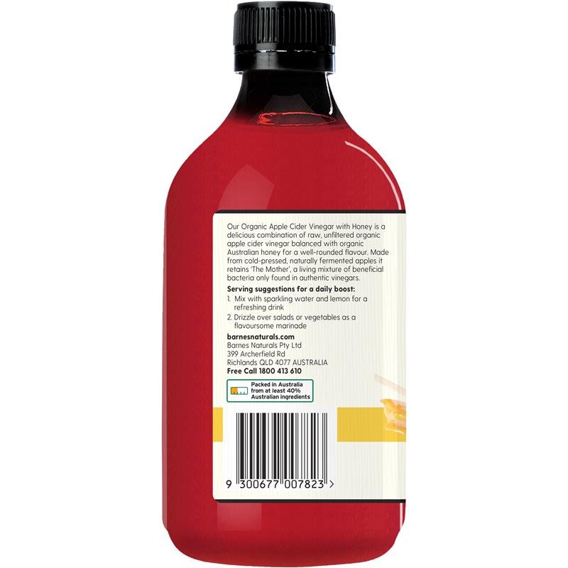 Barnes Naturals 有机苹果醋蜂蜜(含醋母)500ml