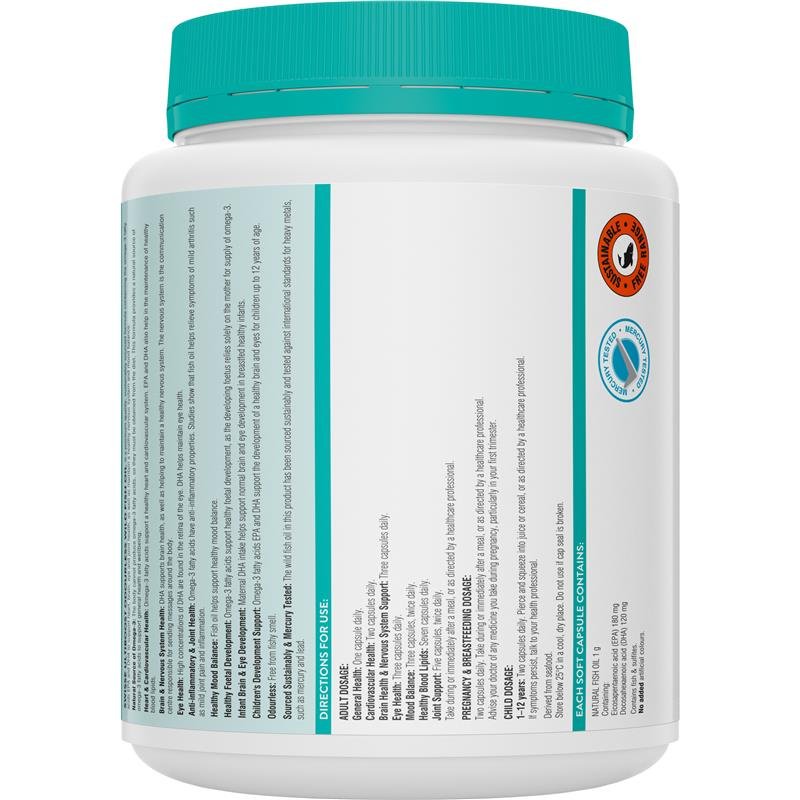 斯维诗 Swisse Ultiboost 无腥味深海鱼油 1000mg 500粒(超值装)
