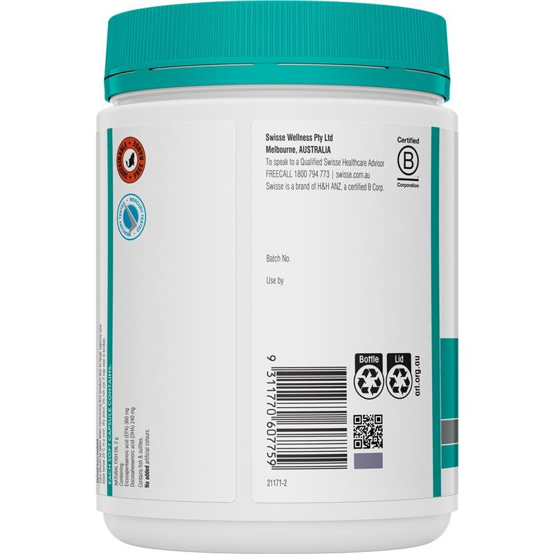 斯维诗 Swisse Ultiboost 无腥味超强深海鱼油 2000mg 200粒